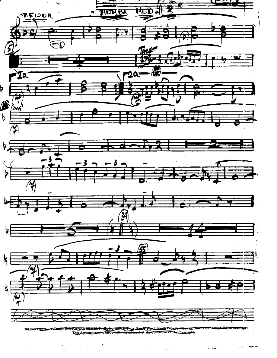 Romba Med A2 — sheet music preview