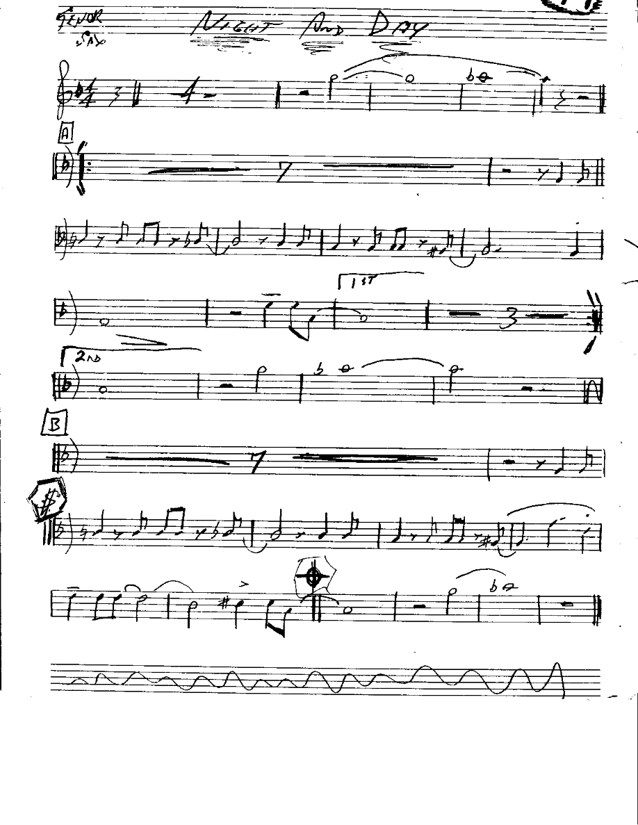 Night And Day — sheet music preview