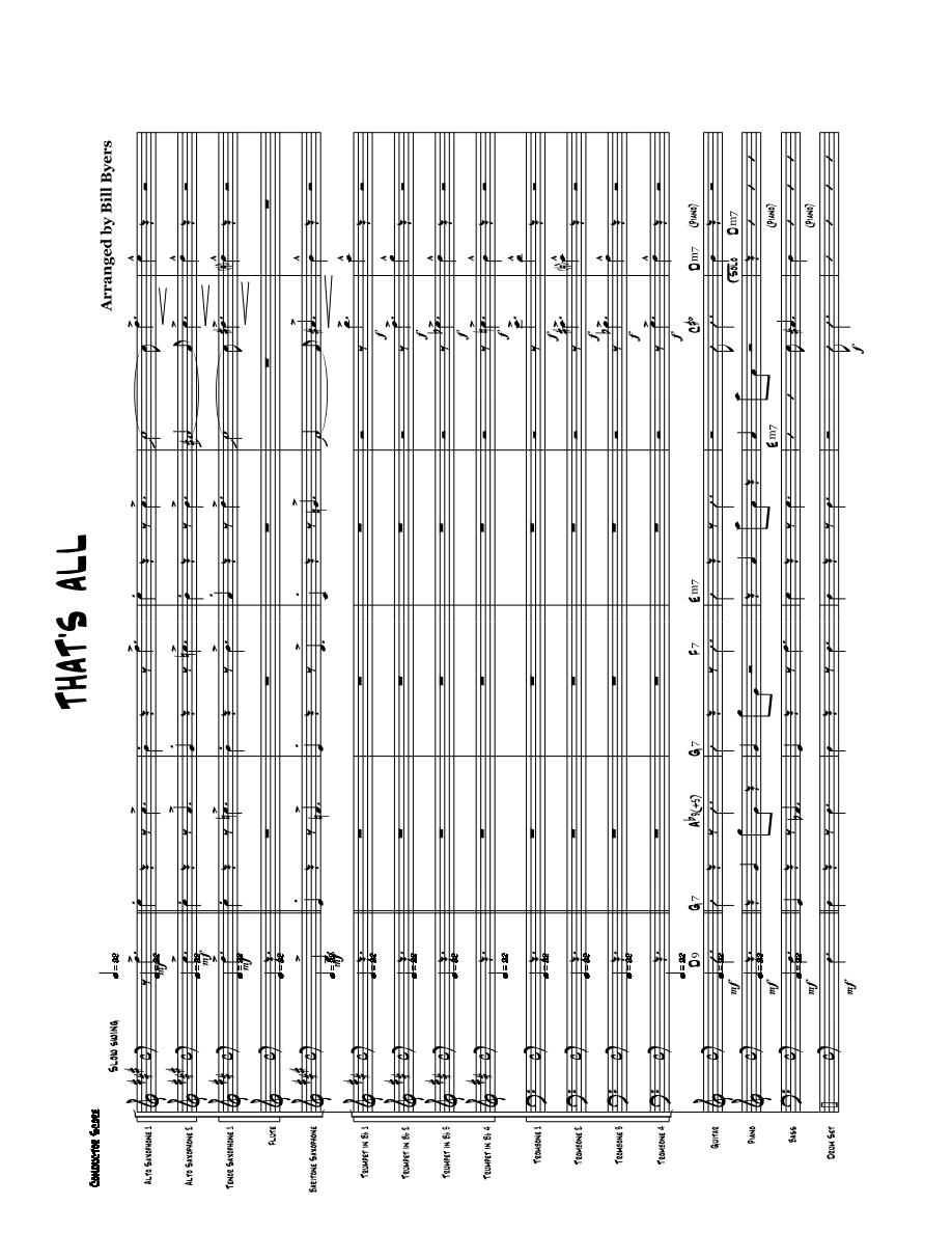 That's All — sheet music cover (first page)