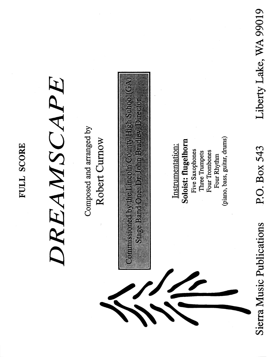 Dreamscape — sheet music cover (first page)