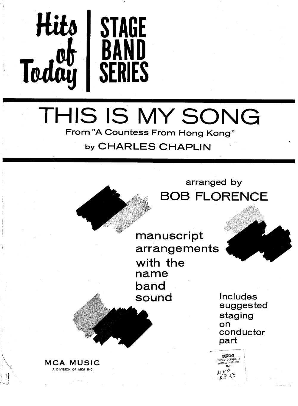 This Is My Song — sheet music preview