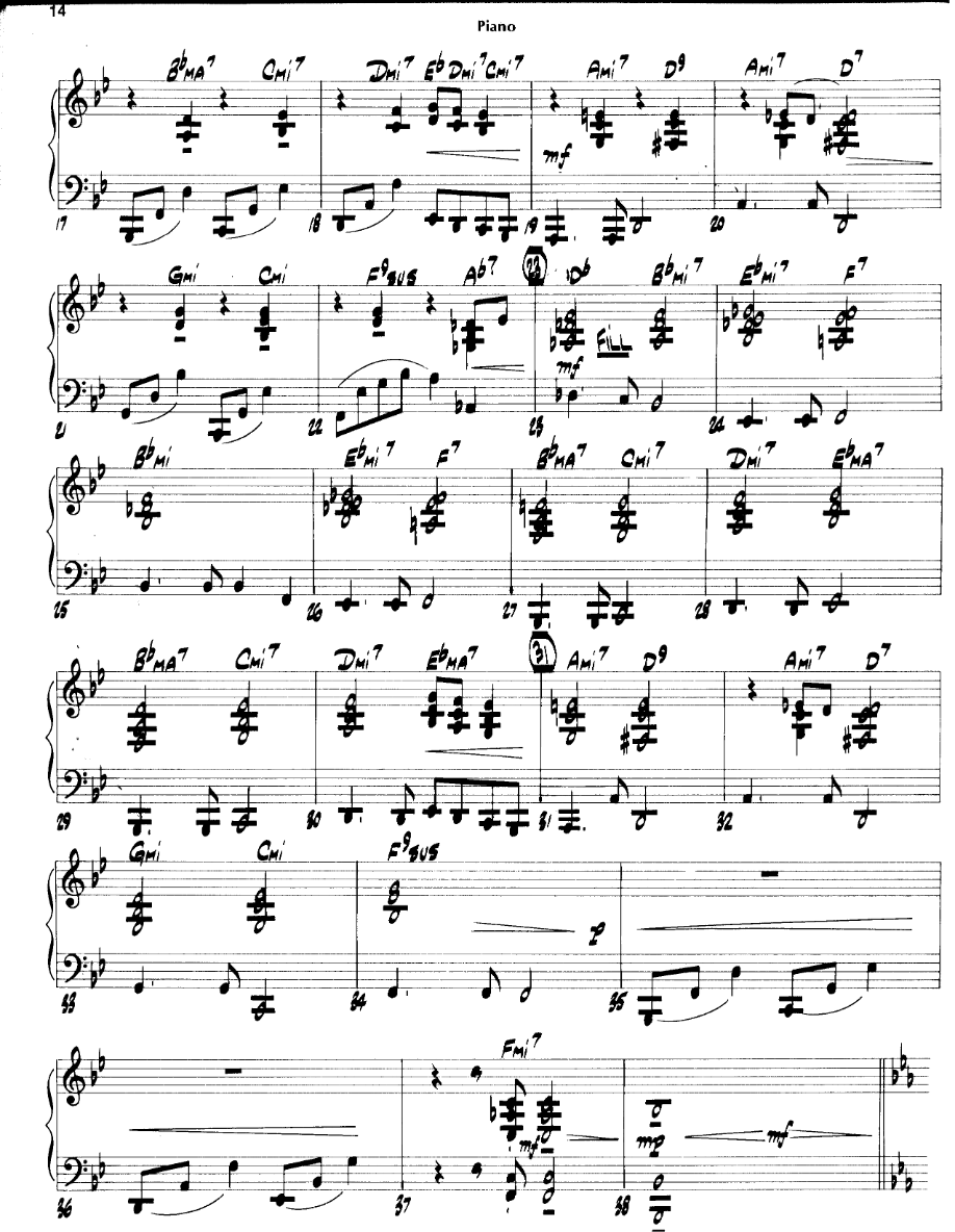 Here There And Everywhere — Big Band sheet music arranged by B.Lowden | Jazz Standard